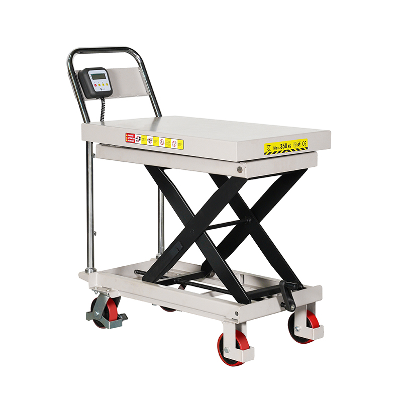 Camión plataforma elevadora manual de pesaje CPT300