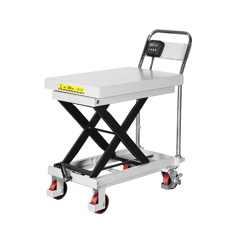 Camión plataforma elevadora manual de pesaje CPT300