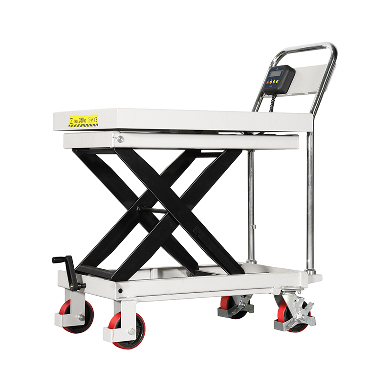 Camión plataforma elevadora manual de pesaje CPT300