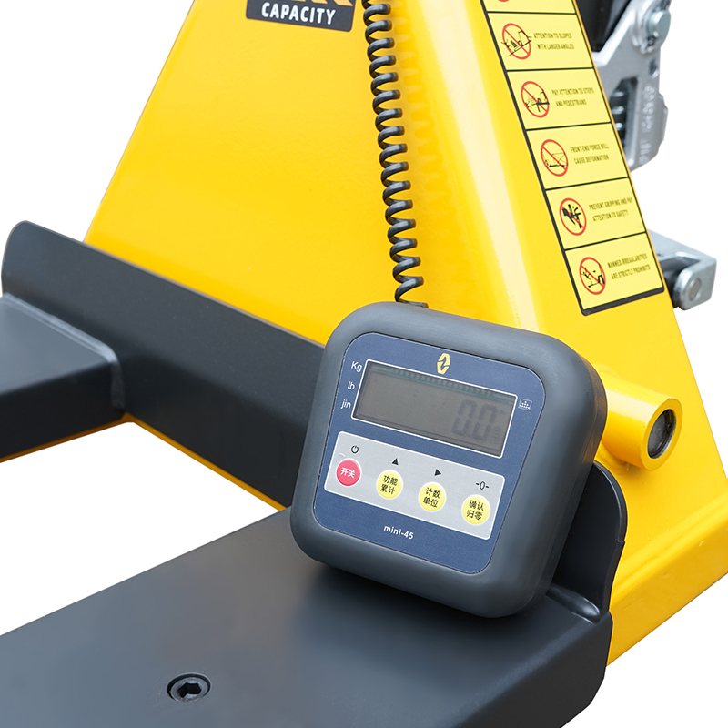 Mini transpaleta de pesaje manual