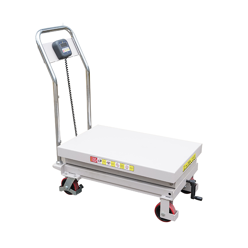 Camión plataforma elevadora manual de pesaje CPT300