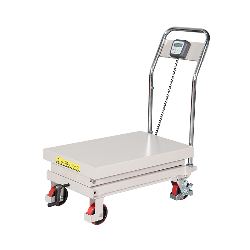 Camión plataforma elevadora manual de pesaje CPT300